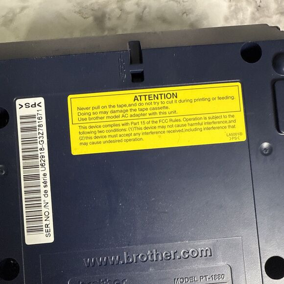 Brother P-Touch PT-1880 Label Thermal Printer w/ Power Adapter TESTED - Picture 7 of 7